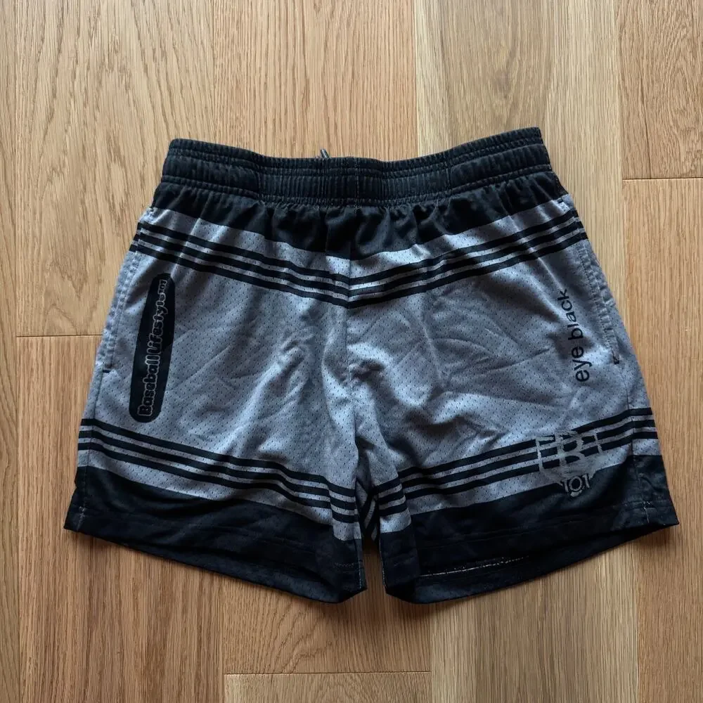 Baseball Lifestyle 101 Crayon Eye Black Shorts Mens Small